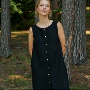 Linenfox Selma Dress Navy